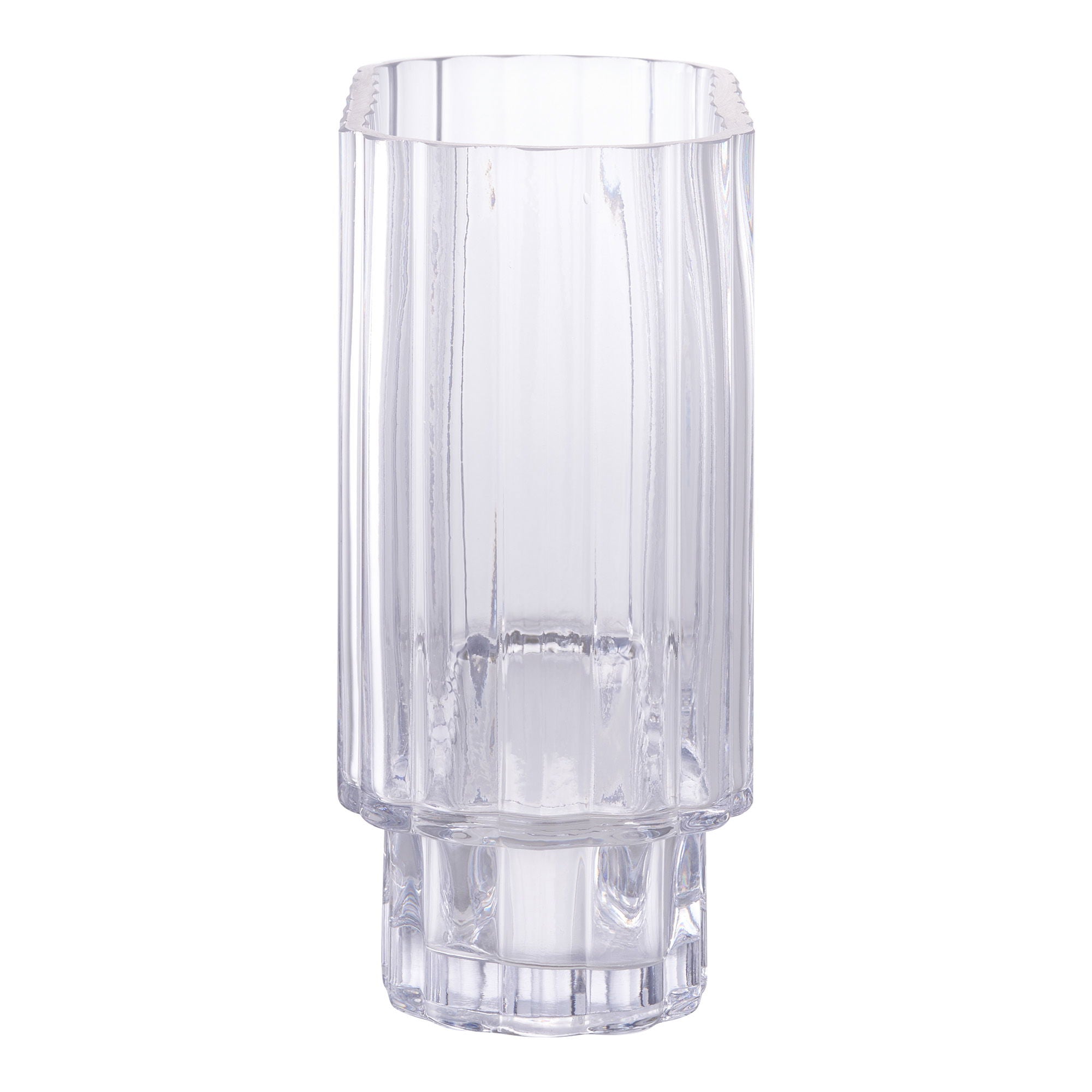 Vase - Vase, glass, clear<br>20x9x19,5 cm
